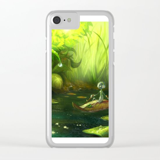 Solitude Through the Leaves Clear iPhone Case