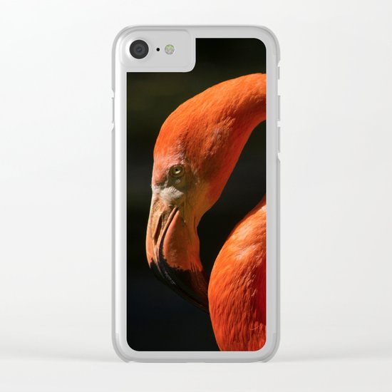 Flamingo photo Clear iPhone Case