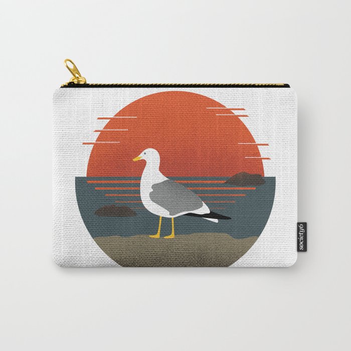 Sunset Seabird Carry-All Pouch