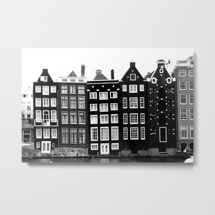 The canal houses of Amsterdam Metal Print