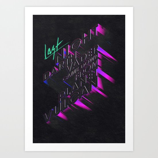 Last Night Art Print