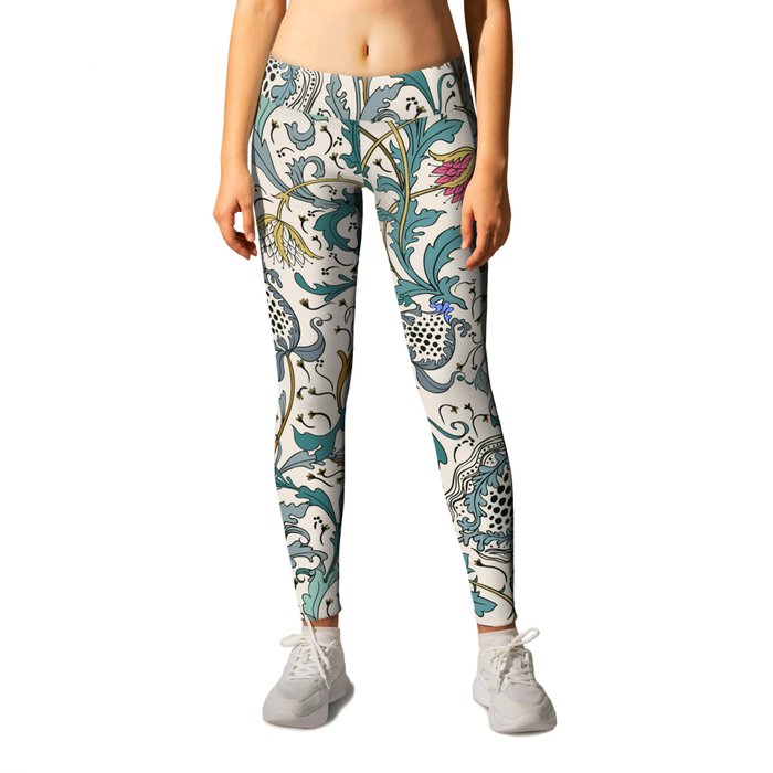 Walter Crane Teazle Art Nouveau Floral Leggings