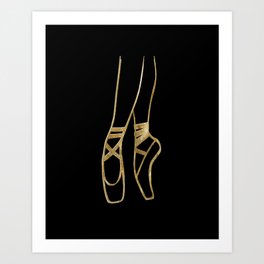 gold ballet dance shoes