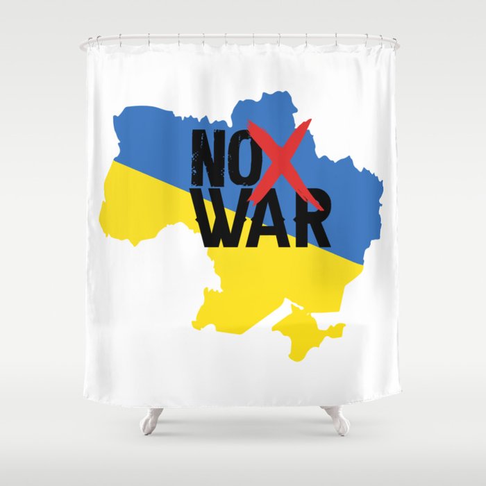 Ukraine No War Shower Curtain