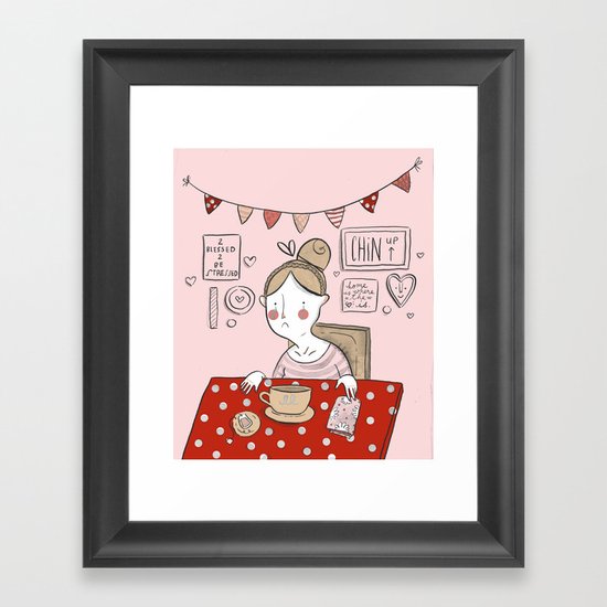 Sad Girls Framed Art Print