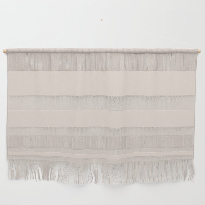 POLITE WHITE solid color. Pale neutral plain pattern  Wall Hanging