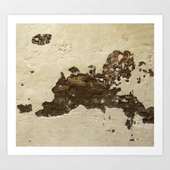 Stucco And Brick Textured Wall Art Print By Janicemf