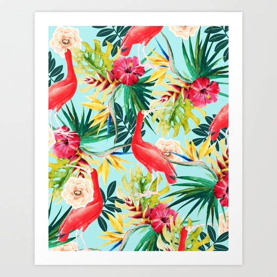 Hawaiian Vibe #society6 #decor #buyart Art Print