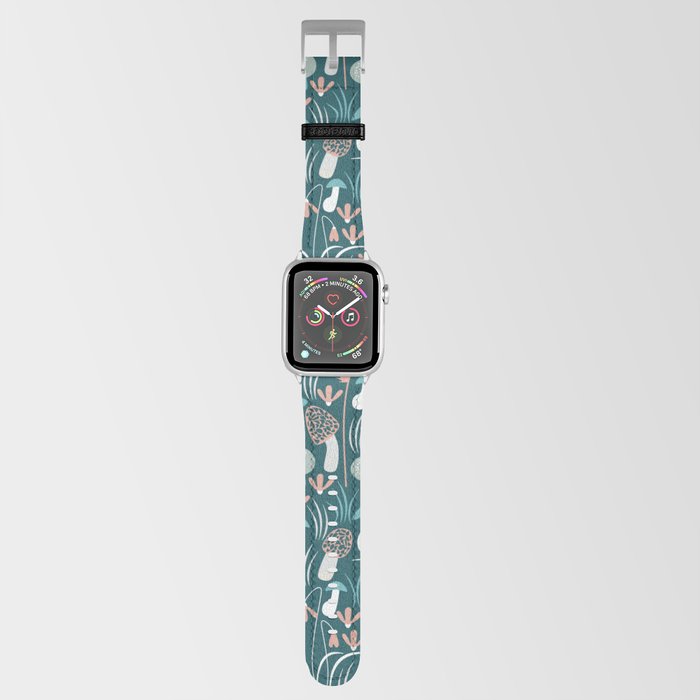 Fungi And Flowers (Aquatic) Apple Watch Band