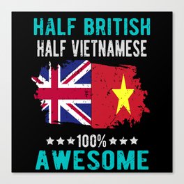 Half British Half Vietnamese Canvas Print