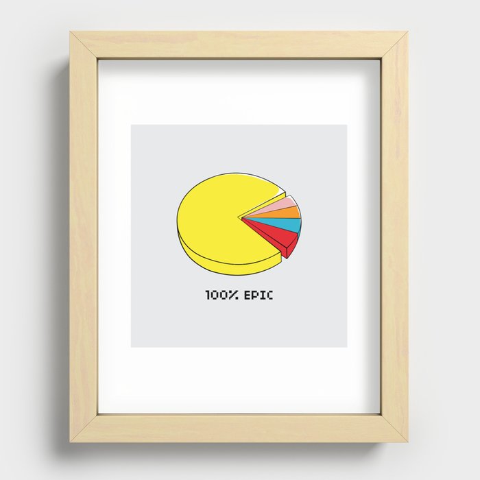 Epic Pie Chart Recessed Framed Print