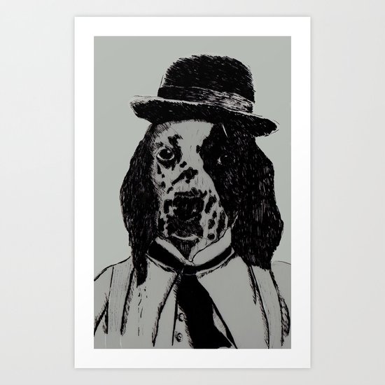 Dog Chaplin Art Print