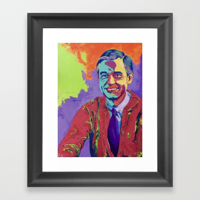 "Red Sweater" Framed Art Print