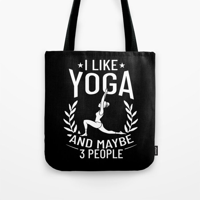 Yoga Beginner Workout Poses Quotes Meditation Tote Bag