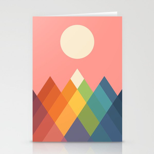 Rainbow Peak Stationery Cards