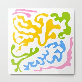 Abstraction in the style of Matisse 12- multicolor Metal Print