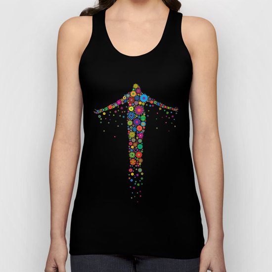 Oblation Flowers Unisex Tank Top