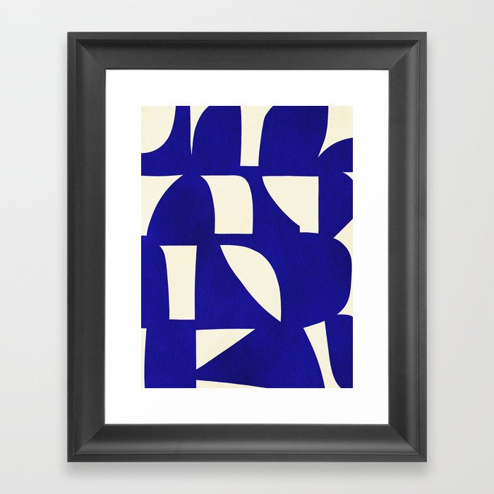 Abstract A15-blue Framed Art Print