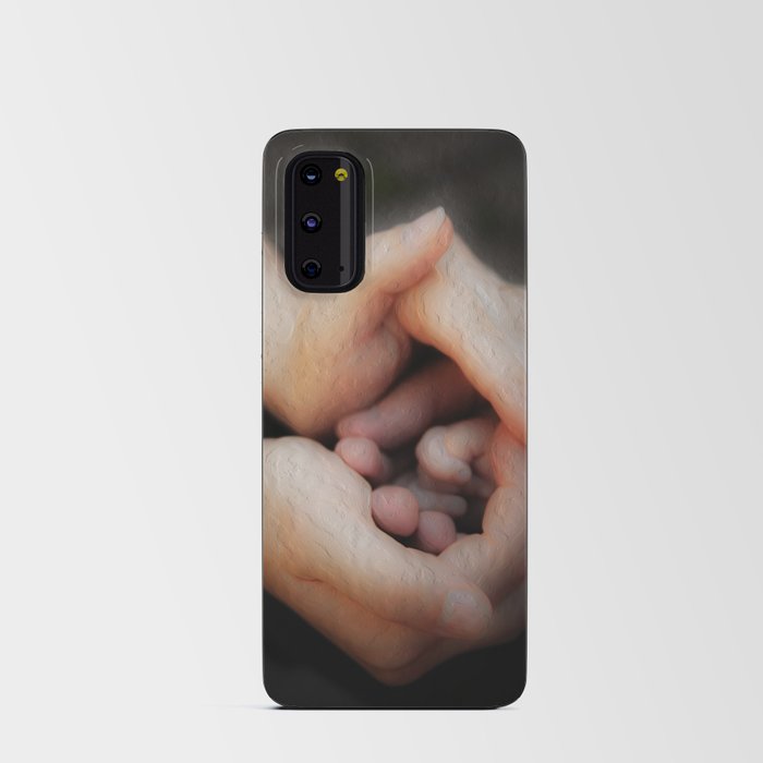 Mother special gift, baby hands in mom's hands Android Card Case