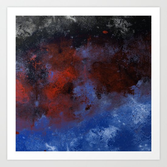 Turmoil - Acrylic Abstract Painting Art Print