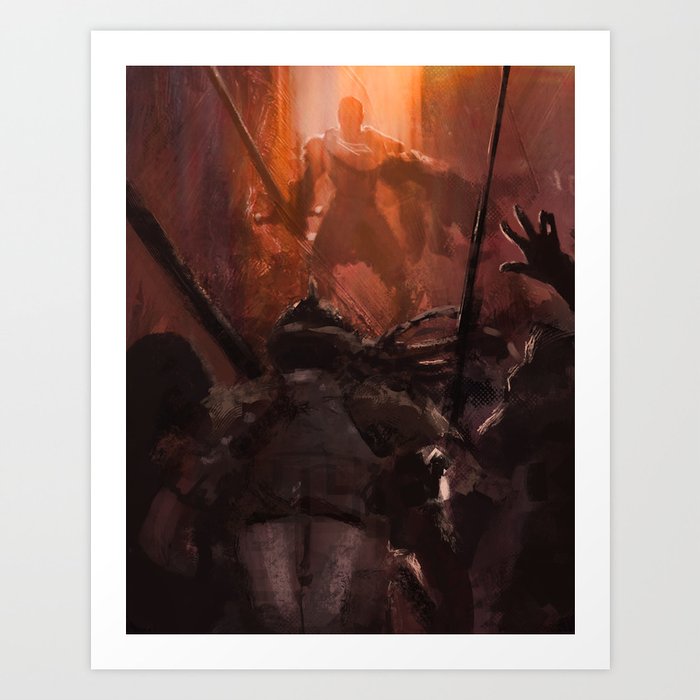 Leading from the Front Art Print