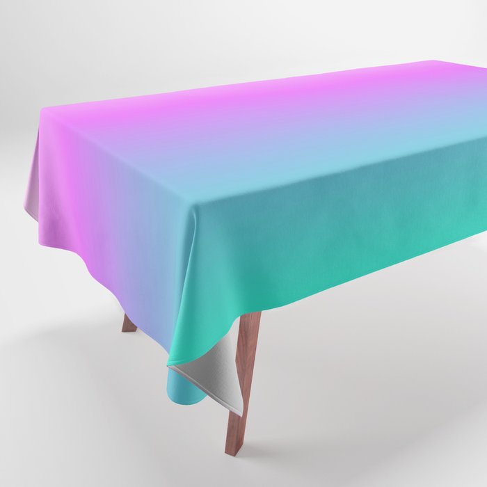 OMBRE PASTEL IRIDESCENT RAINBOW COLOR  Tablecloth