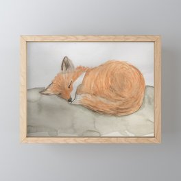 Woodland Fox Framed Mini Art Print