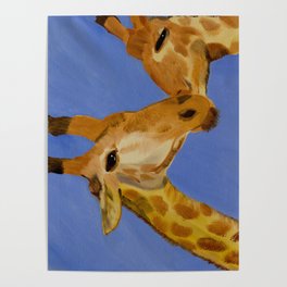 Giraffe Bonding Poster