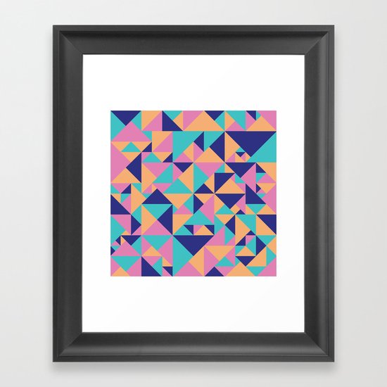 Triangular Framed Art Print