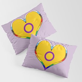 Intersex Pride Heart Pillow Sham