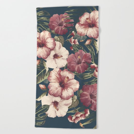 Flower pattern A Beach Towel