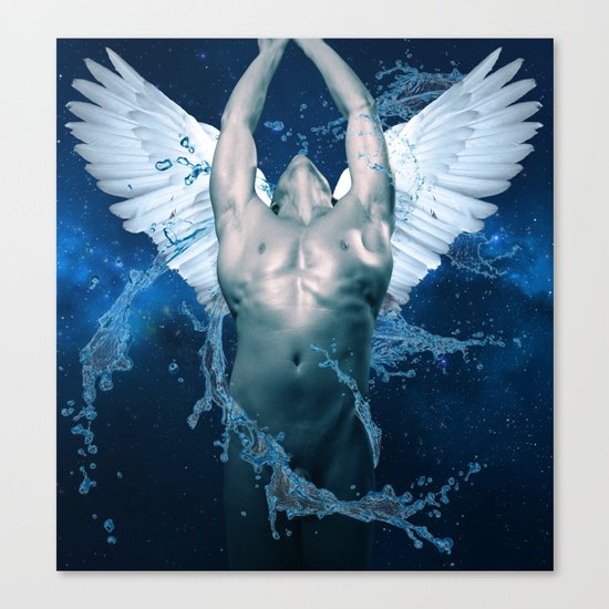 blue angel Canvas Print