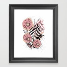 Pink flower Framed Art Print