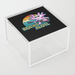 Rocksalotl Axolotl Guitar Rock Music Acrylic Box