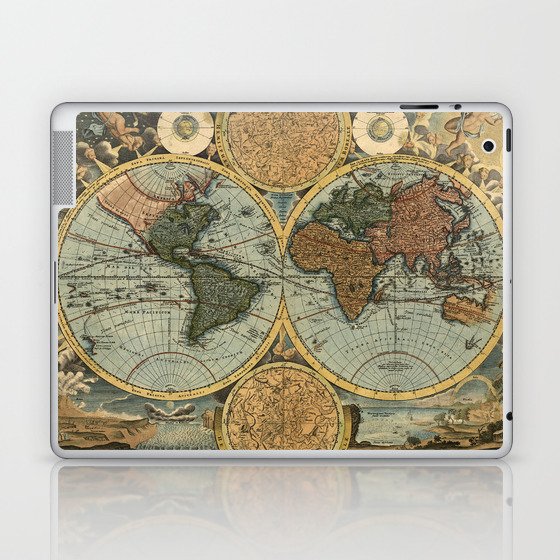 Old World Map Laptop & iPad Skin