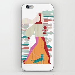 Vintage Floral Dresses Birthday Gift For Women iPhone Skin