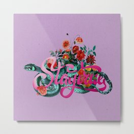 Staytrue Metal Print | Staytrue, Curated, Garden, Floral, Pop Art, Flowers, Animal, Pop, Pattern, True 