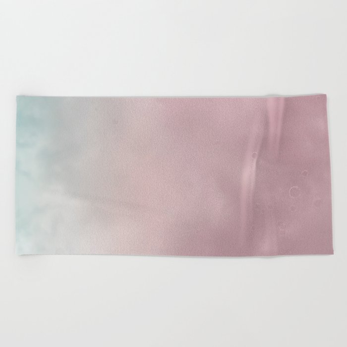 Bubbles on a Pink and Blue Sky Beach Towel