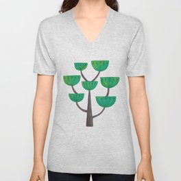 Chalice Tree V Neck T Shirt