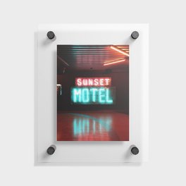 Sunset Motel Floating Acrylic Print