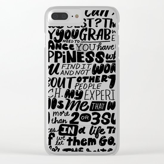 who can say what's best? Clear iPhone Case
