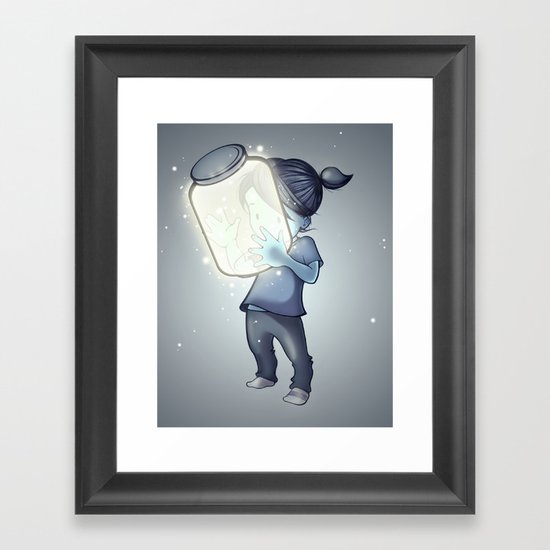 Fireflies Framed Art Print