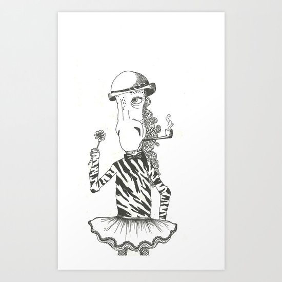 Like a little girl Art Print