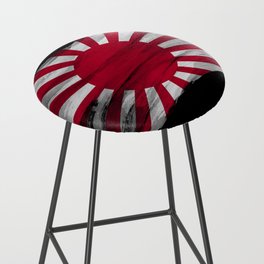 Rising Sun flag brush stroke, national flag Bar Stool