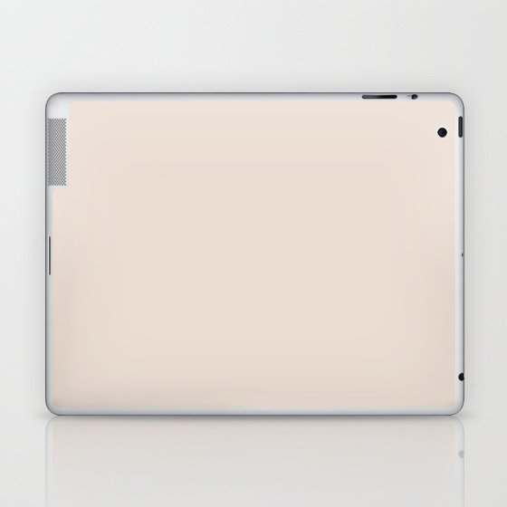 Light Beige Solid Color Pairs Pantone Dew 12-1108 TCX Shades of Brown Hues Laptop & iPad Skin