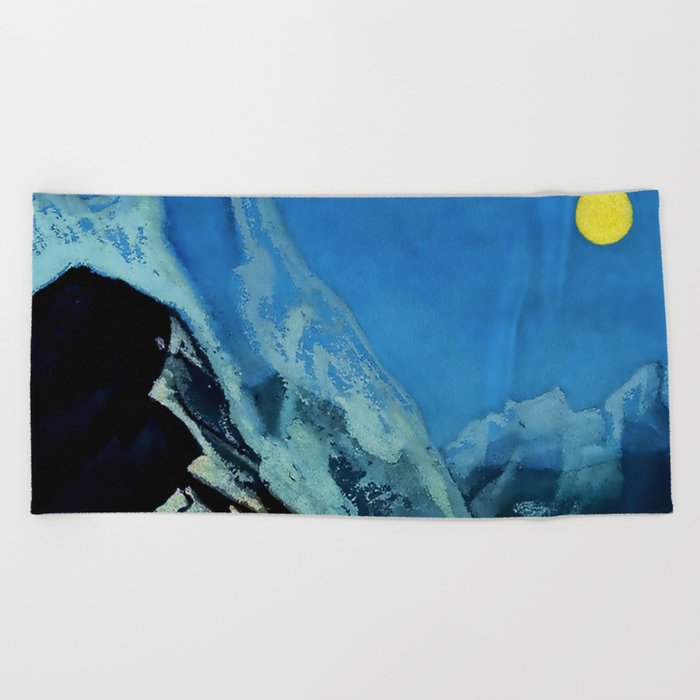 “Road to Nara” by Nicholas Roerich Beach Towel