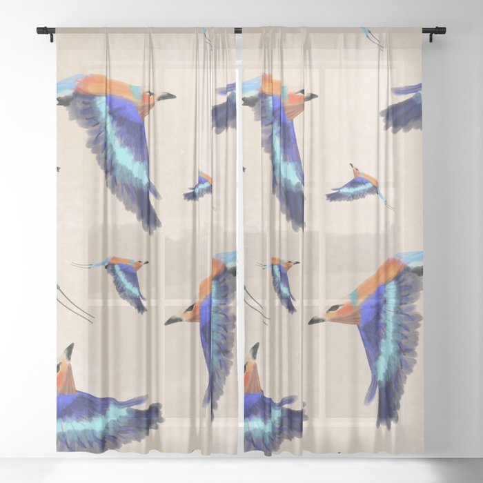 my favorite bird Sheer Curtain