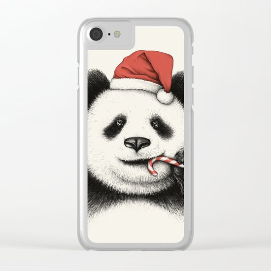 Festive Panda Clear iPhone Case