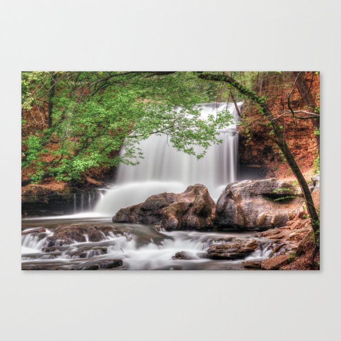 Tanyard Creek Falls At High Water Canvas Print