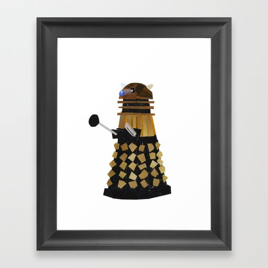 Dalek (Collage) Framed Art Print